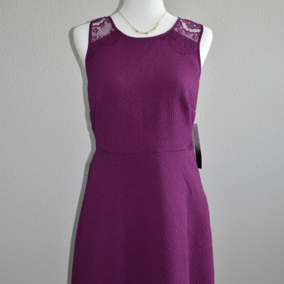 KENSIE SLEEVELESS LACE FIT AND FLARE DRESS SZ MED - Picture 3 of 8